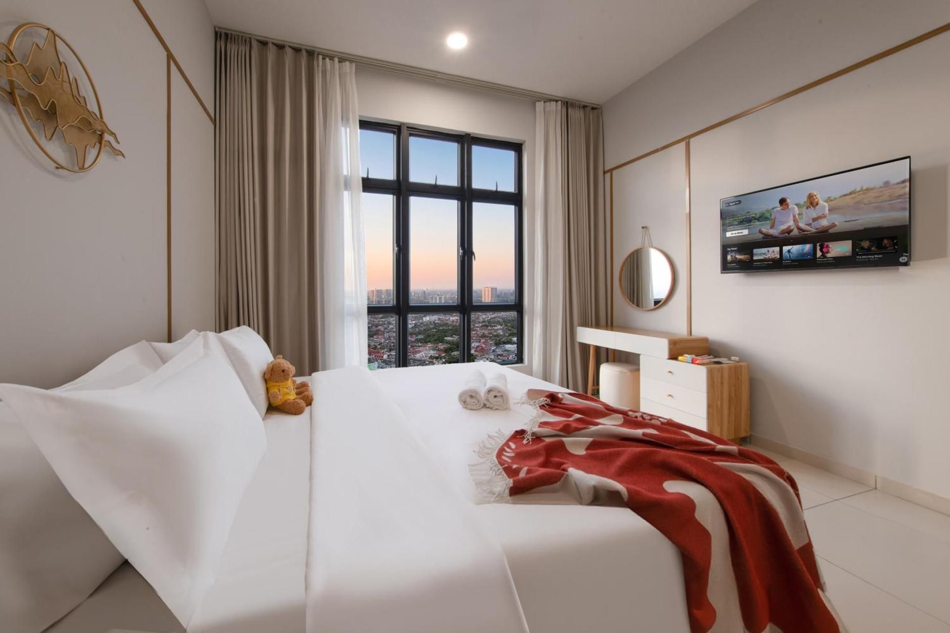JBCC Space Residency Cityview 1BR Unit With 1Bathroom#250ft²(Free Parking/next to KSL/Exra Bed/Picture Window)
