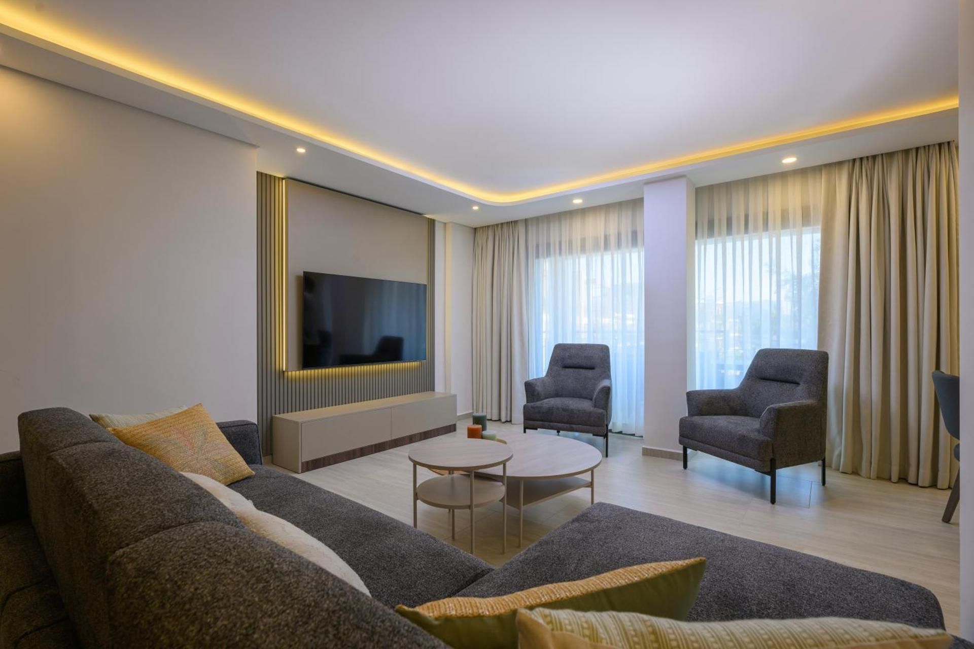 Three-Bedroom Apartment with Balcony