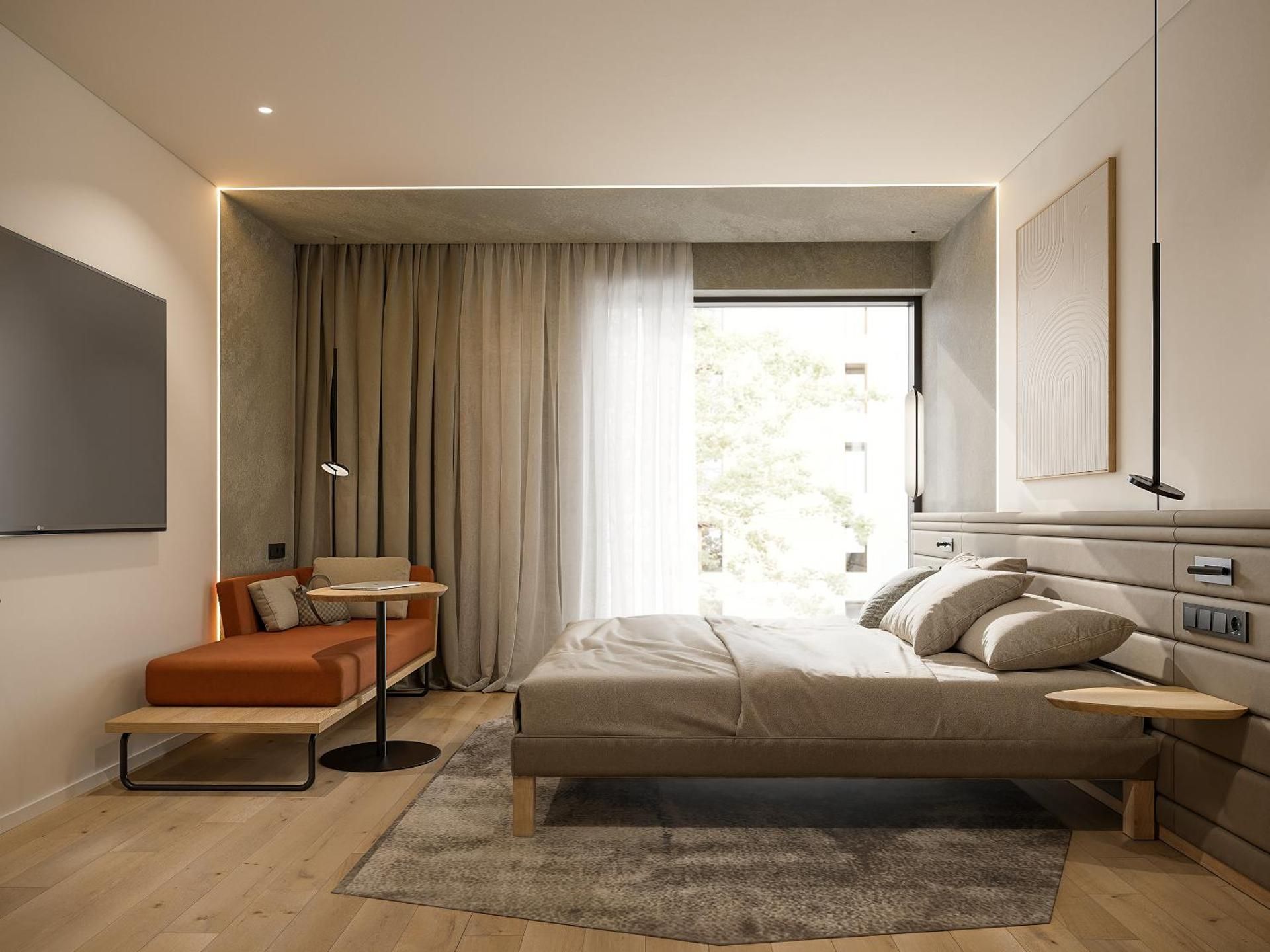 Executive Family Room with King Bed and Sofa Bed