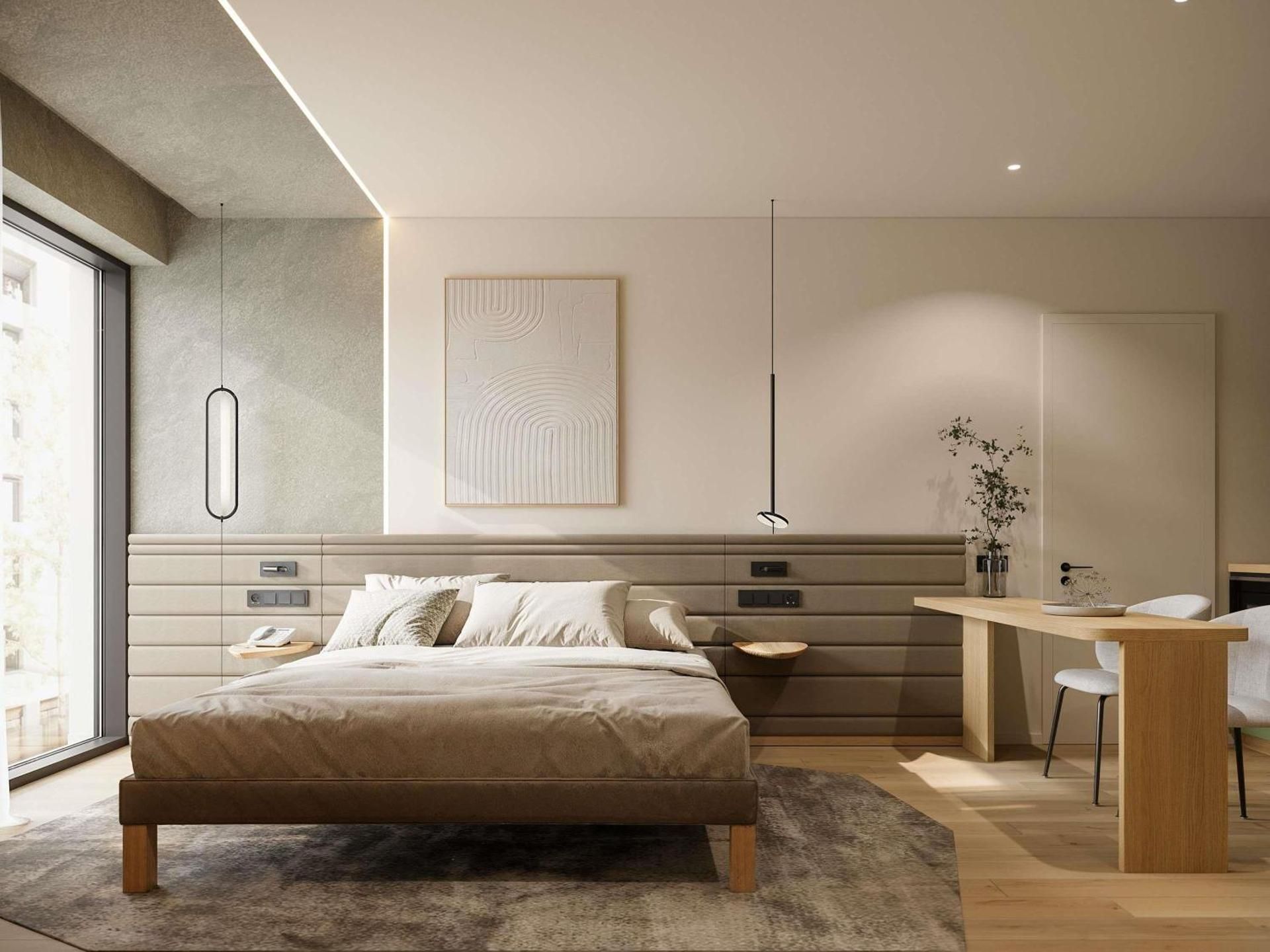 Studio with One King Bed and Terrace
