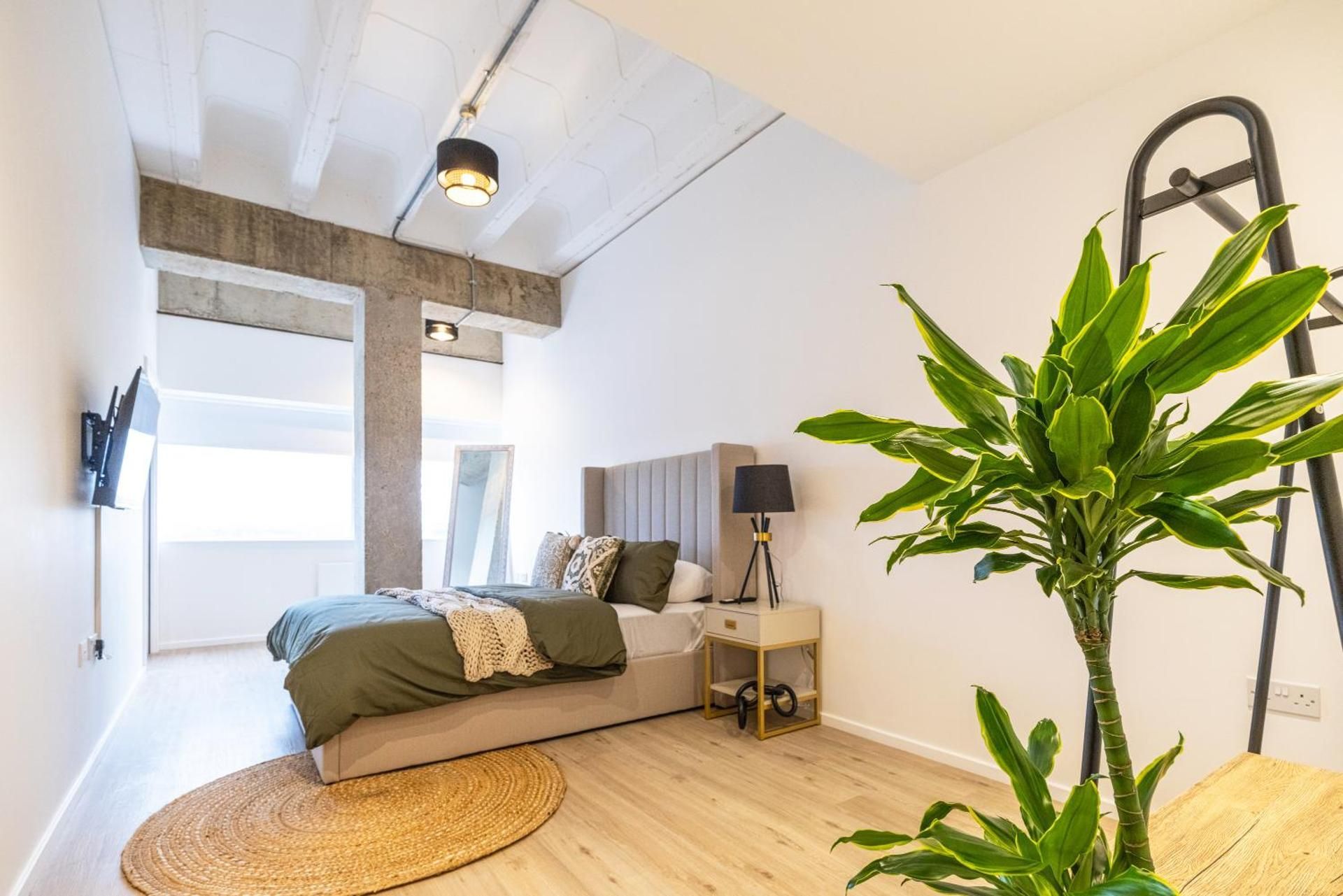 Deluxe One-Bedroom Apartment with City View