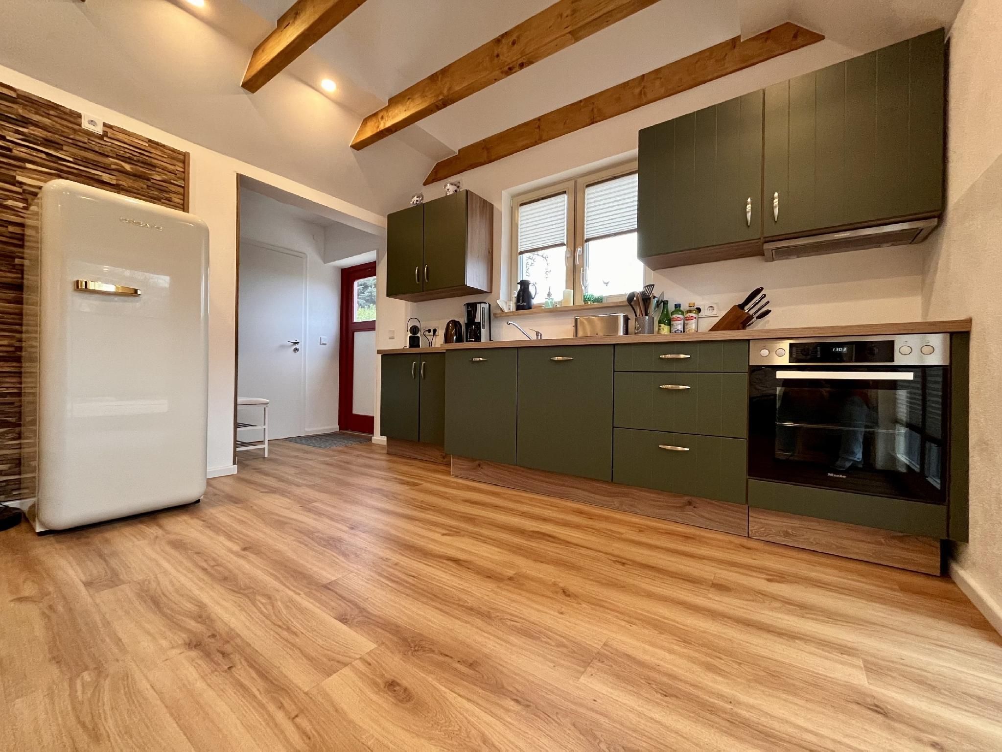 Altes Fischerhaus-Deluxe-Ferienhaus-Ensuite mit Bad-Gartenblick
