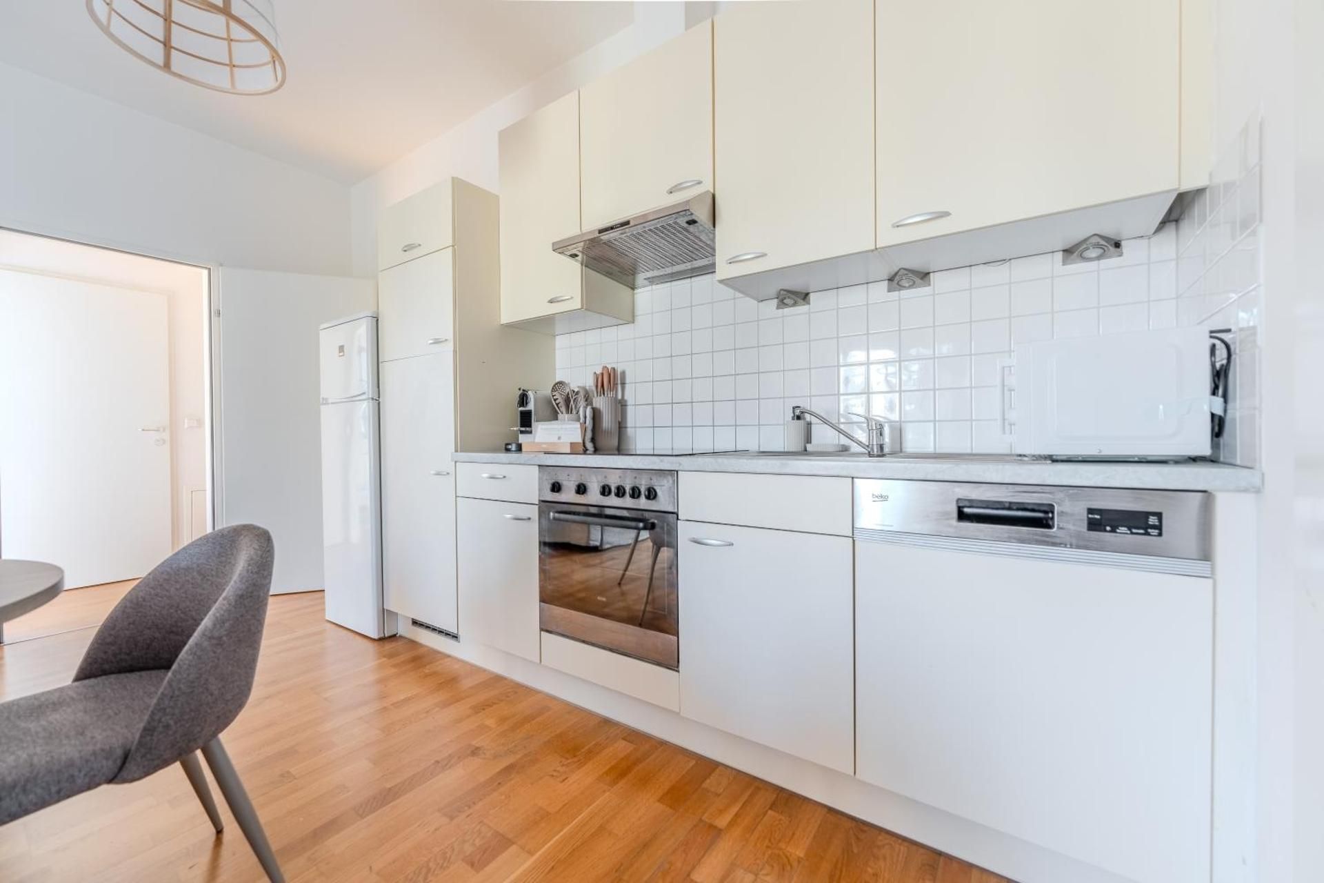 Three-Bedroom Apartment with Balcony