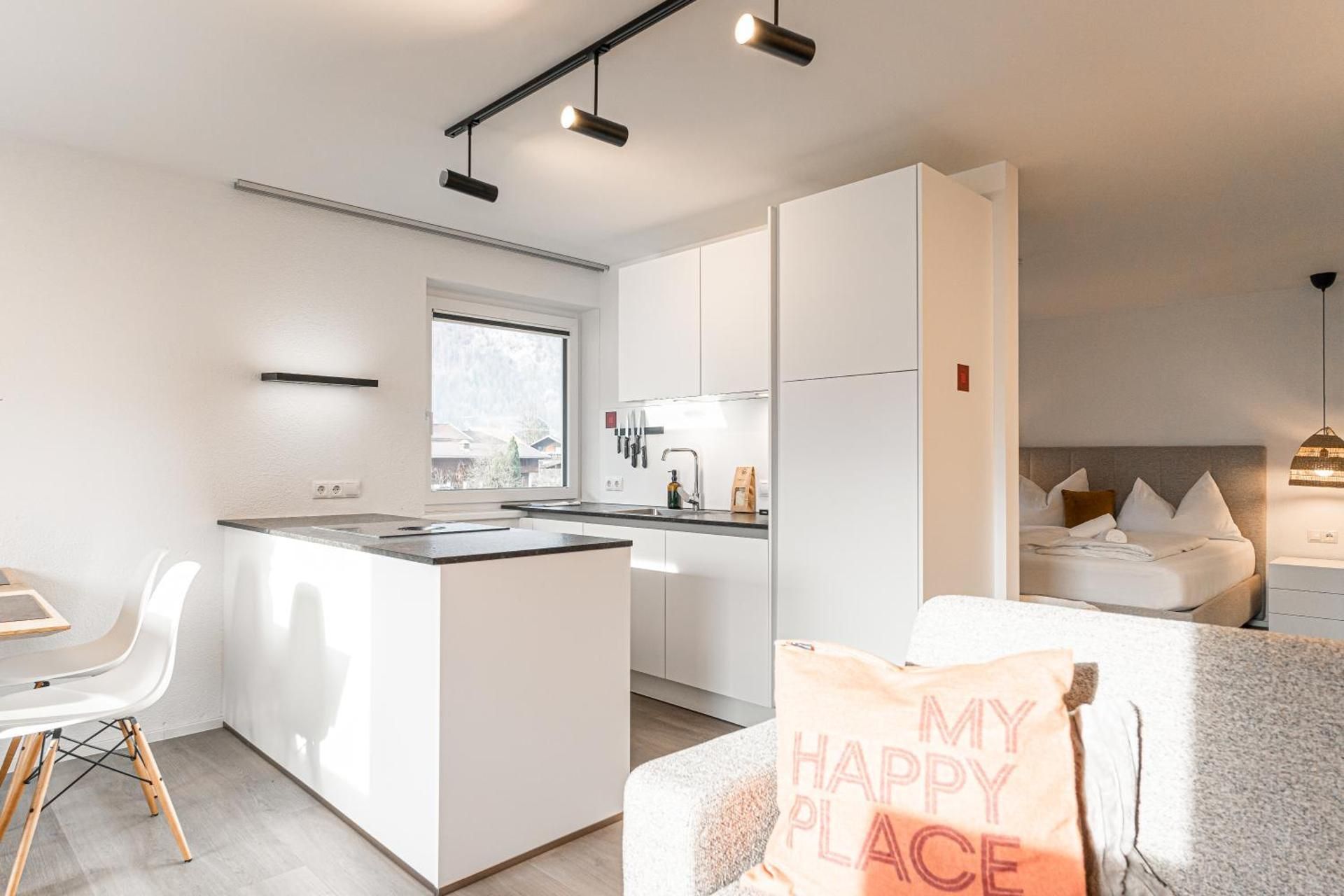 One-Bedroom Apartment with Balcony and Mountain View