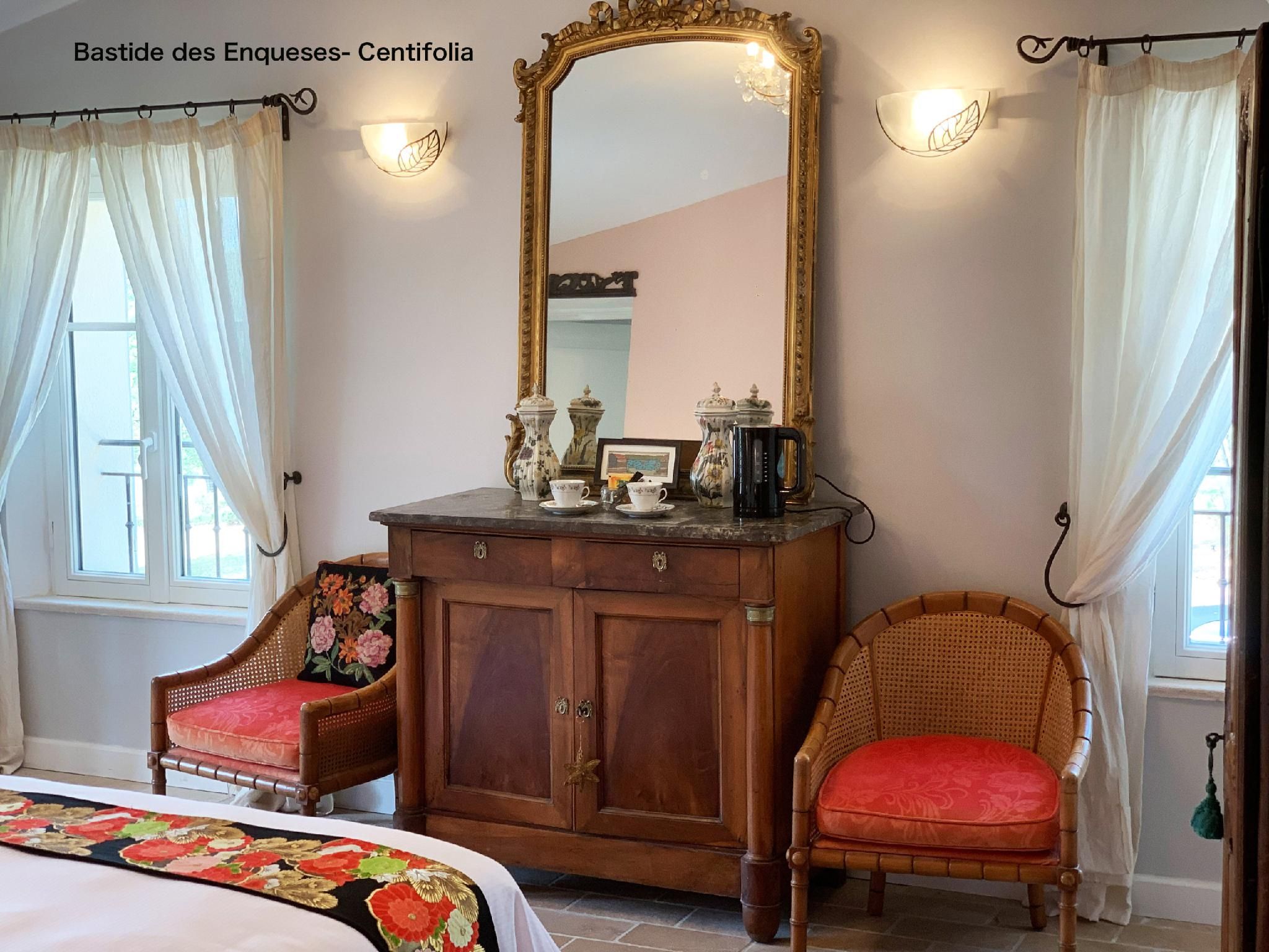 Double-de Luxe-Salle de bain privée séparée-Vue sur Jardin