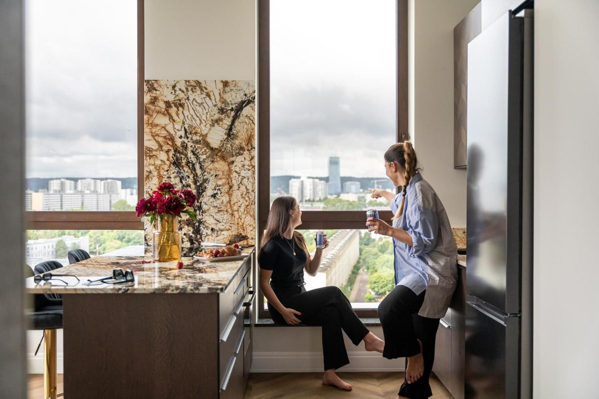 Deluxe One-Bedroom Apartment with City View