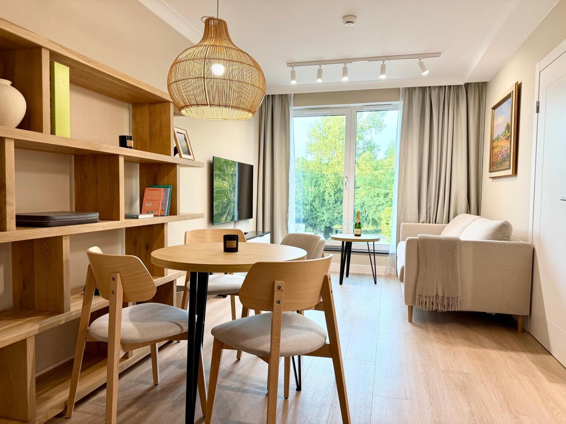 Deluxe One-Bedroom Apartment with City View