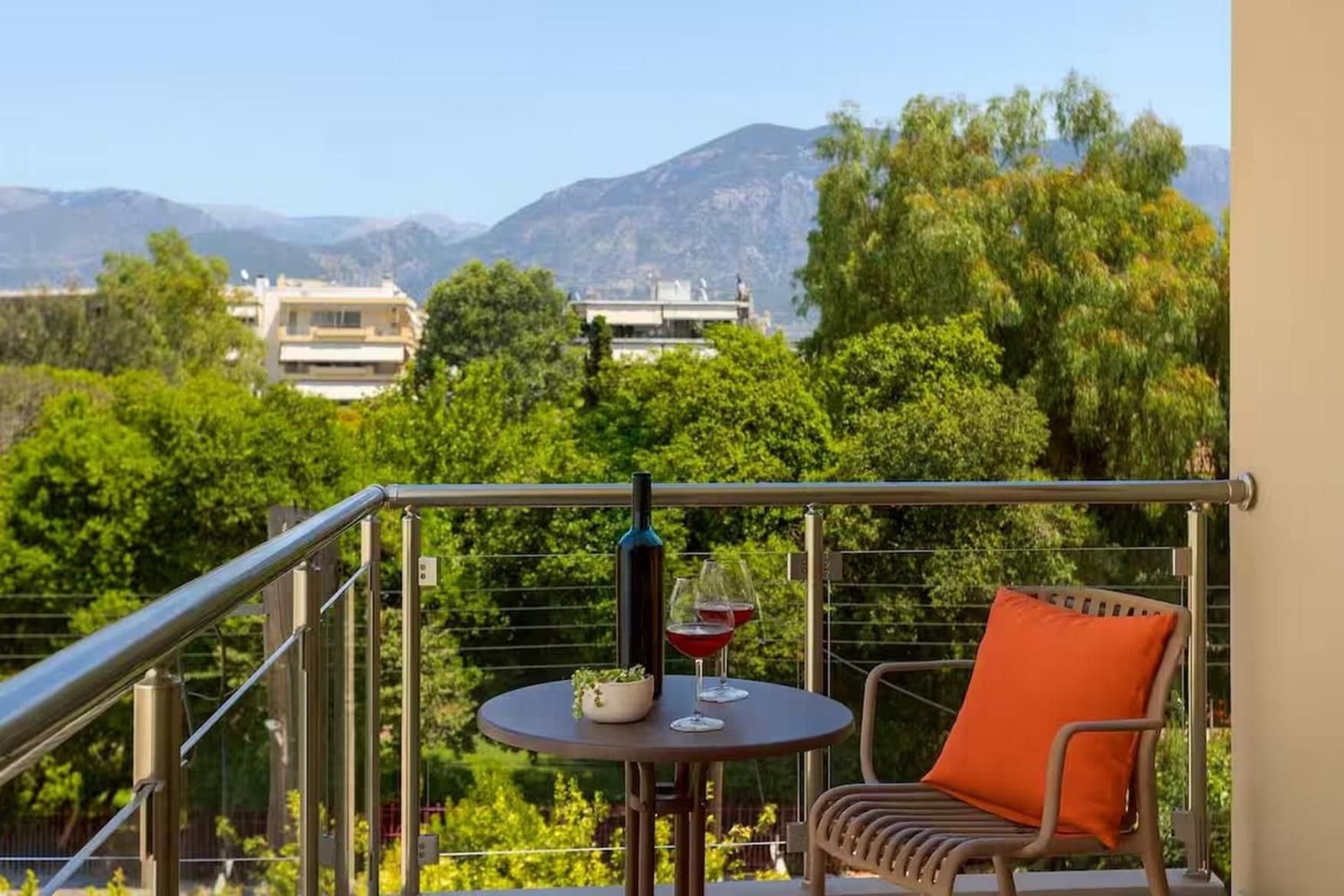 One-Bedroom Apartment with Balcony and Mountain View  