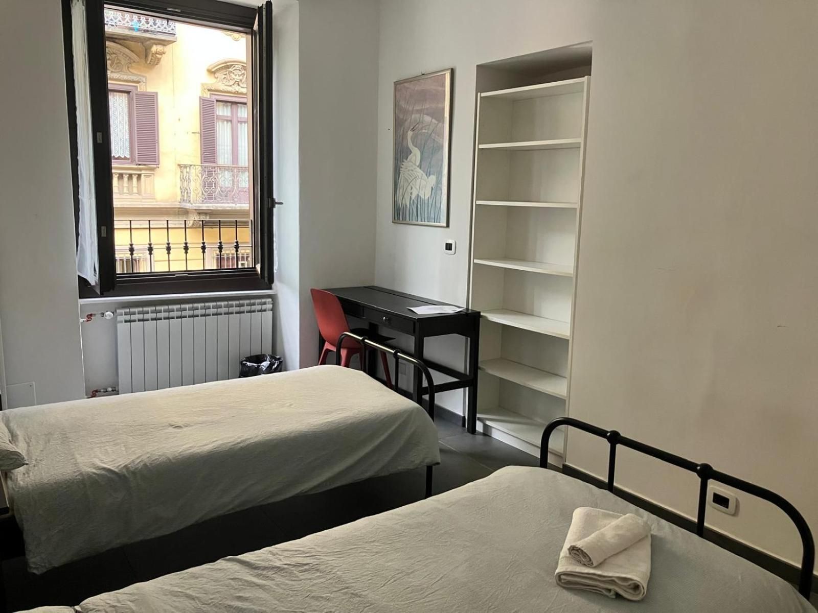 Twin Room with Shared Toilet