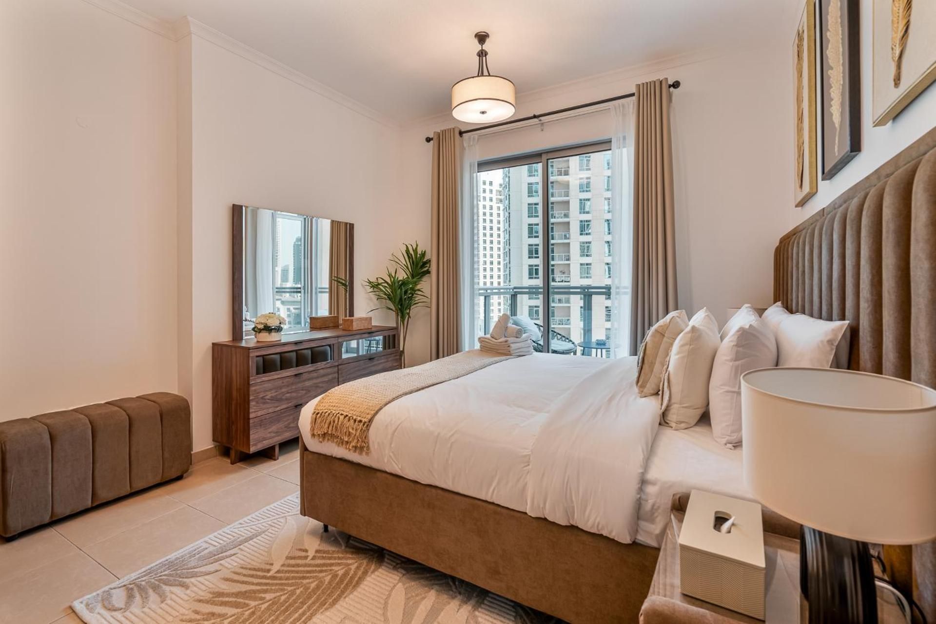 One-Bedroom Apartment with Balcony and Water View