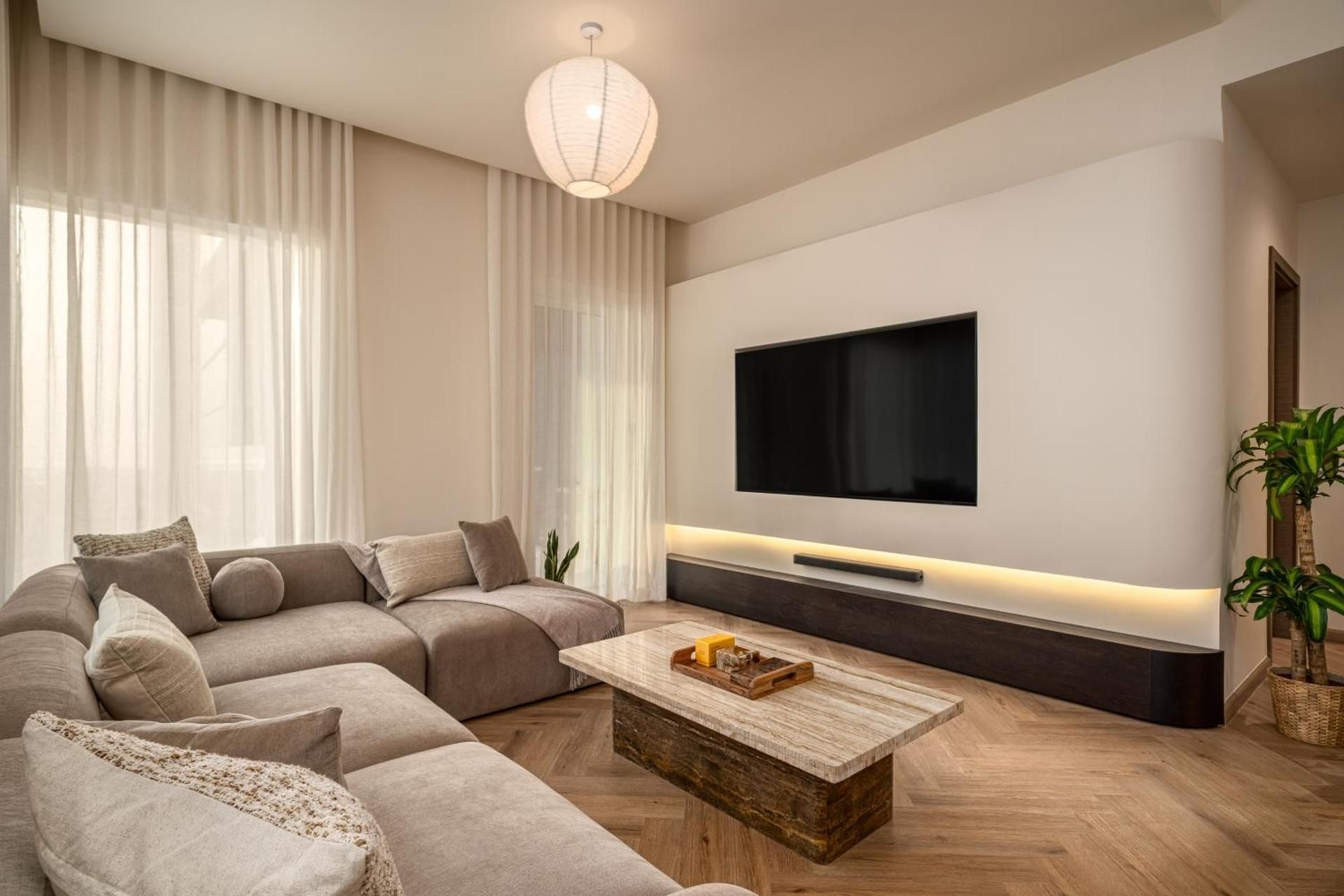 Three-Bedroom Apartment with Water View