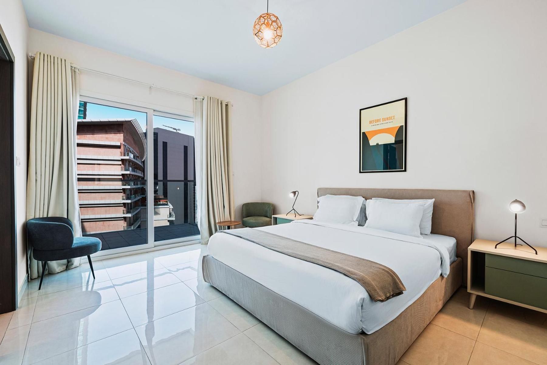One bedroom family apartment with Kitchen & Balcony