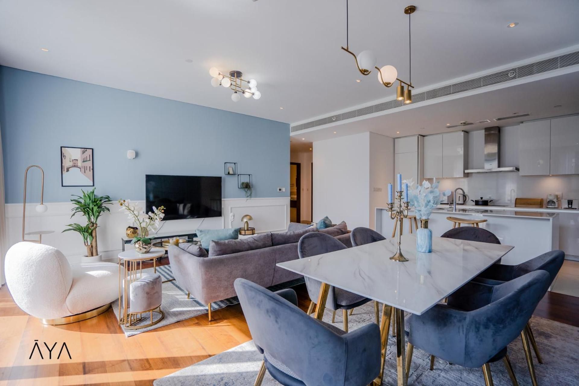 Luxury Apartment with Pool, Patio & Gym in City Walk By AYA Boutique