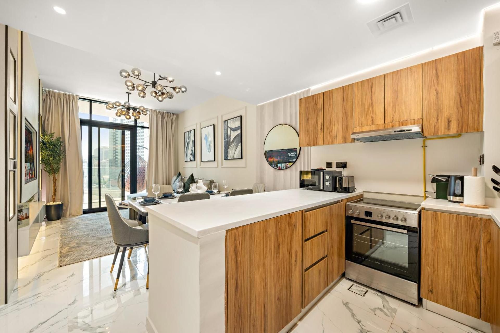 Three-Bedroom Apartment with Lake View