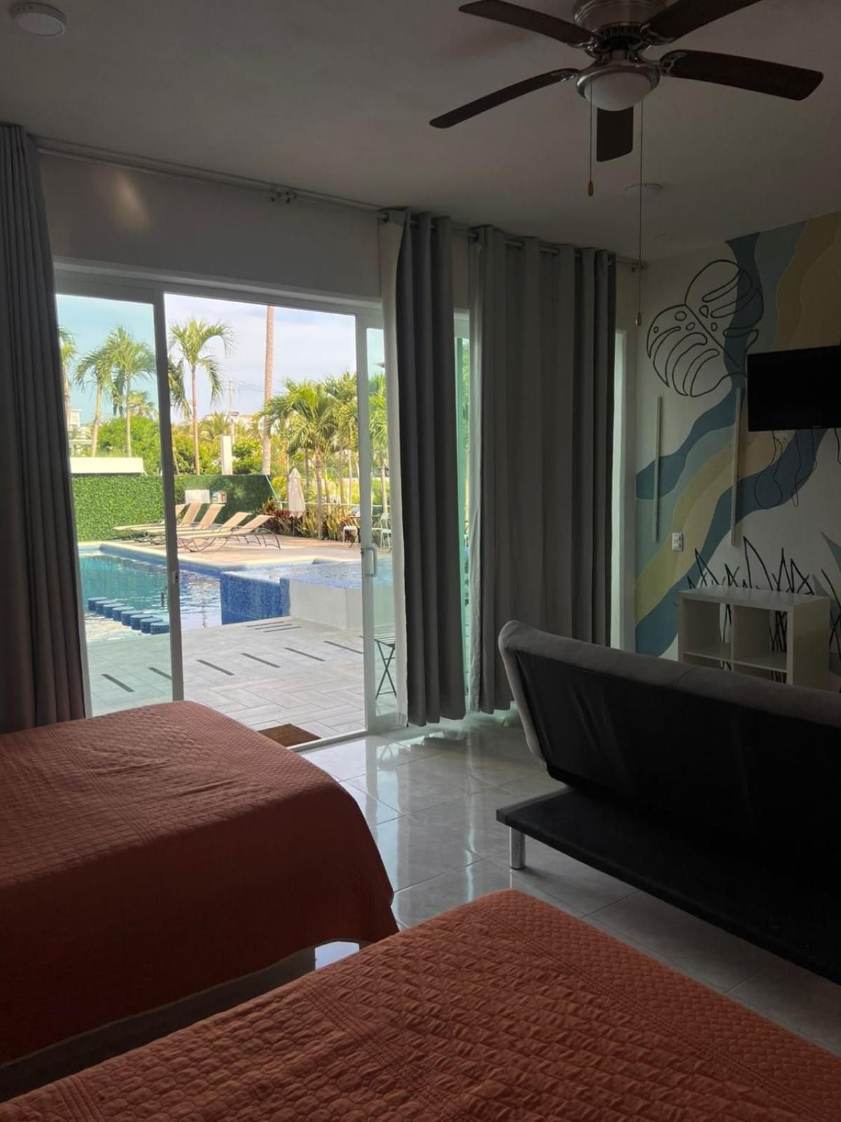 Twin Room with Pool View