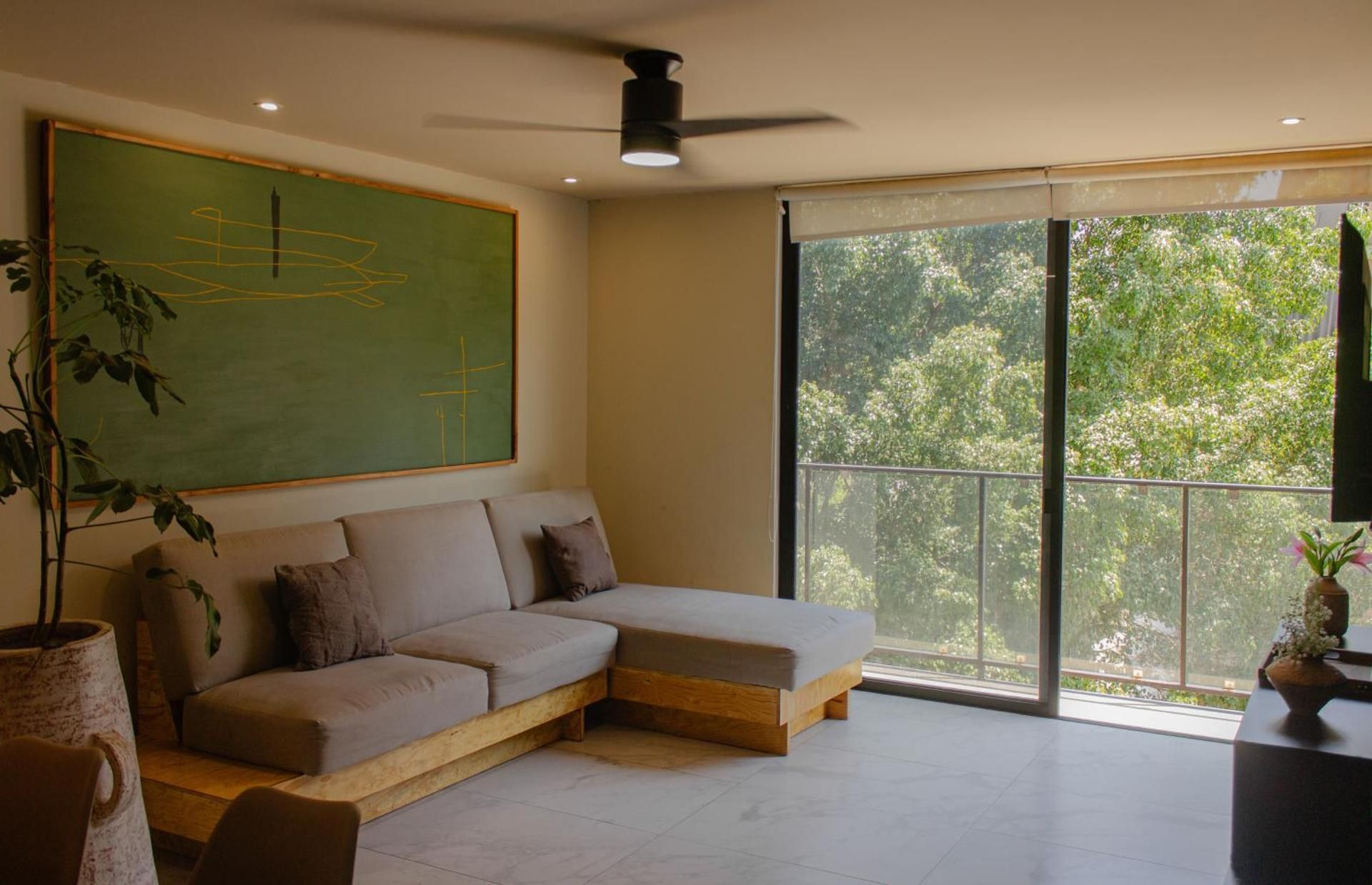 Three-Bedroom Apartment with Balcony