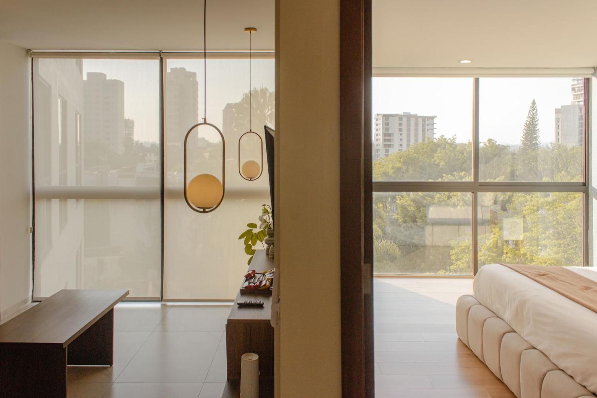 Deluxe One-Bedroom Apartment with City View