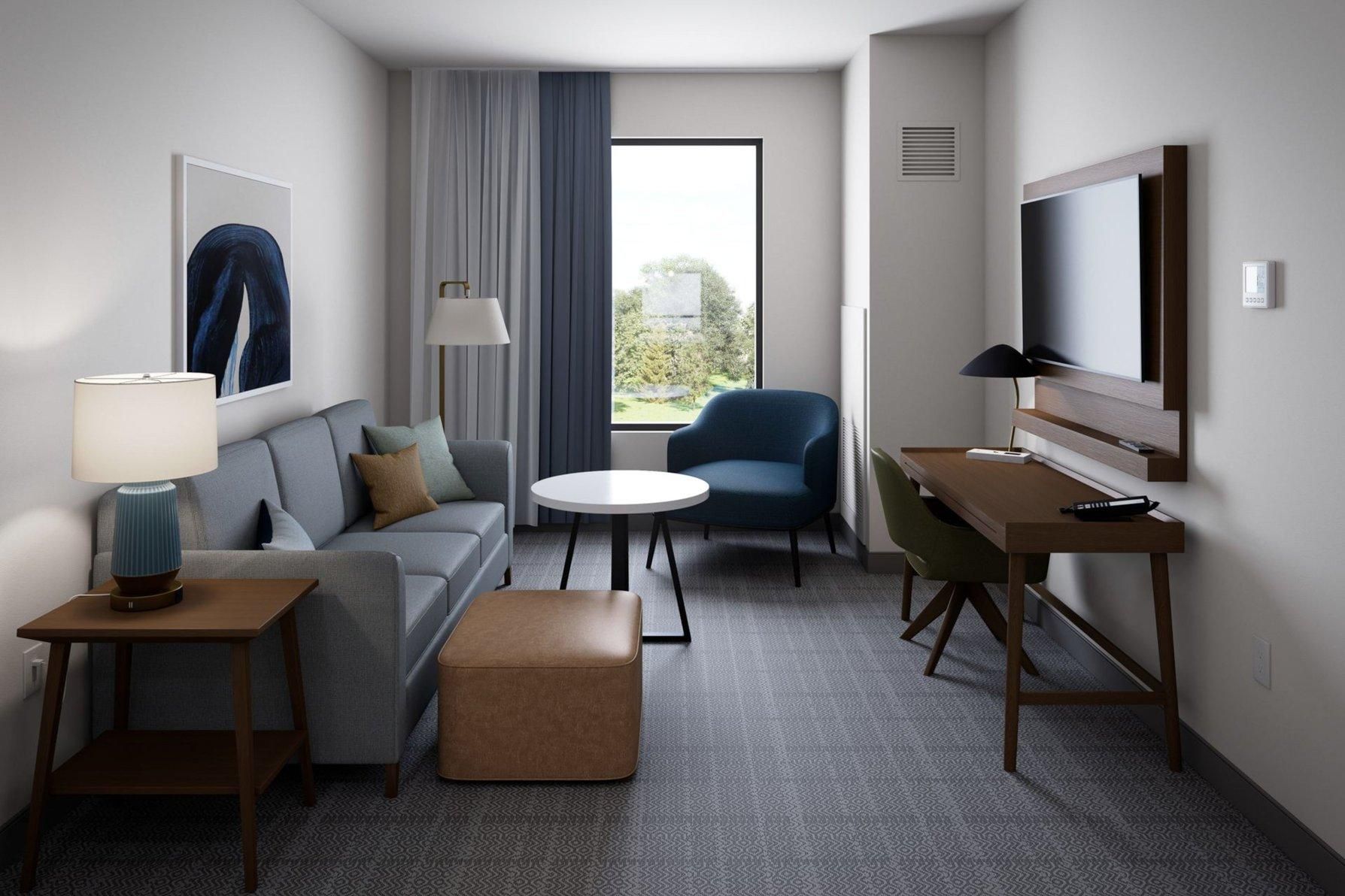 One Bedroom Suite Mobility Accessible Roll Shower