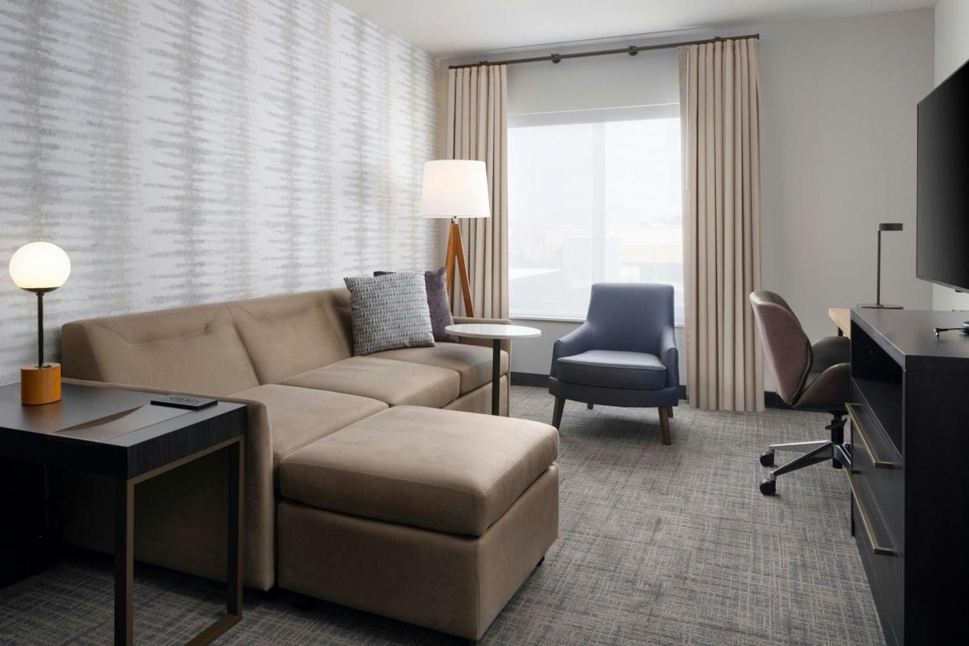 One-Bedroom Suite with Two Queen Beds, Sofa Bed, and Roll-in Shower - Mobility Accessible