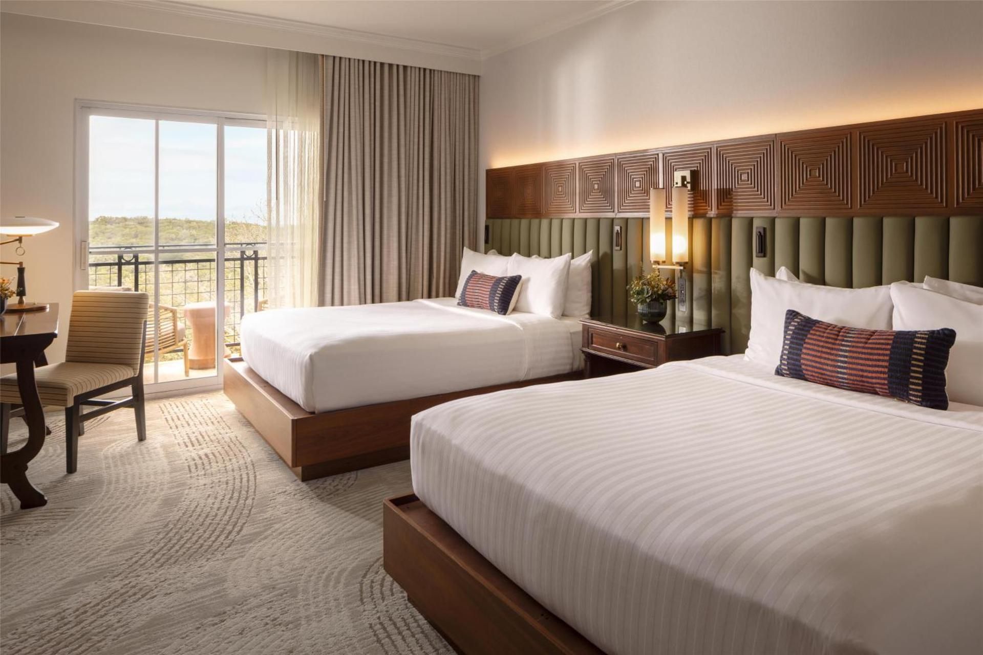 Deluxe Room with Two Queen Beds and Pool View
