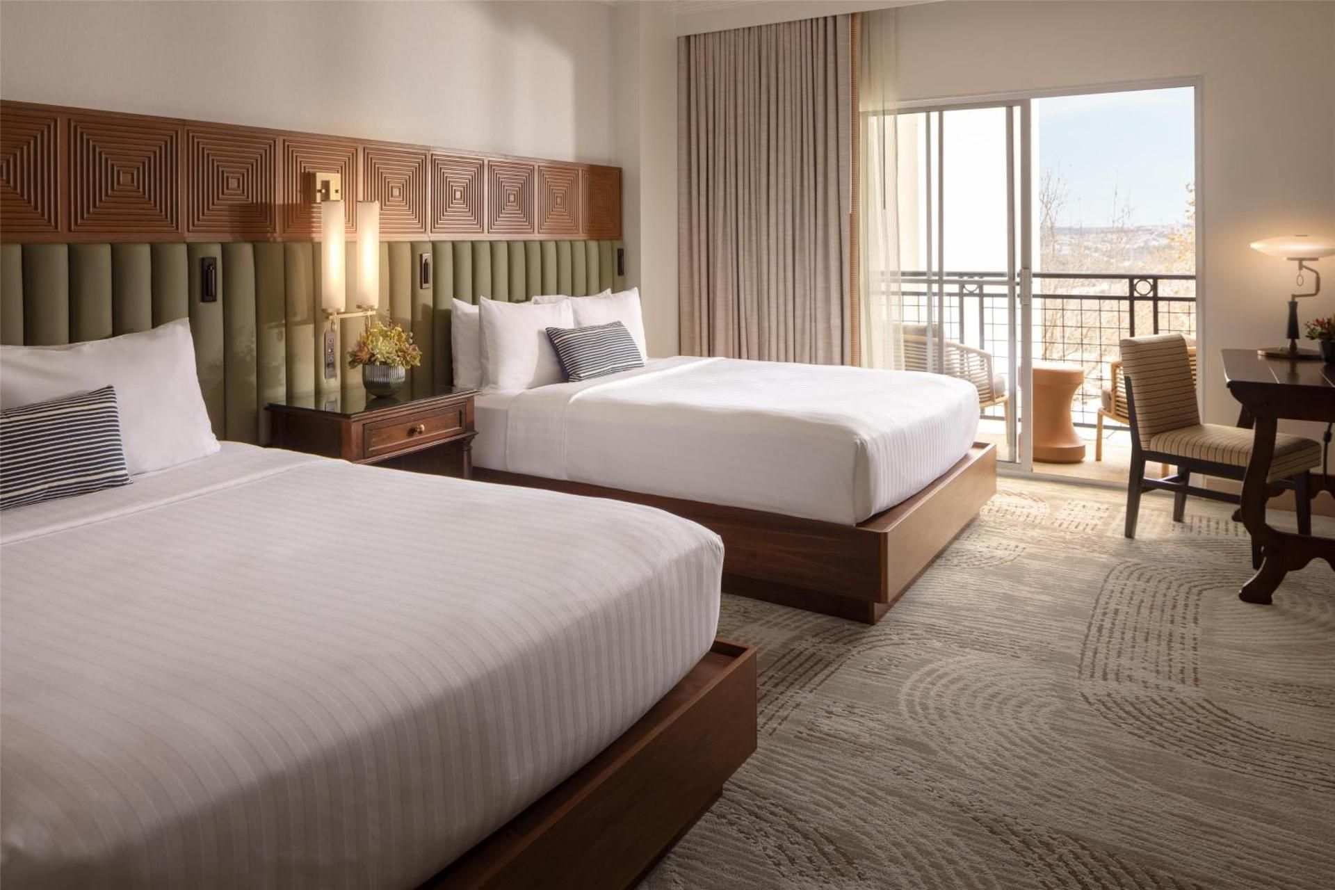 Deluxe Room with Two Queen Beds and City View