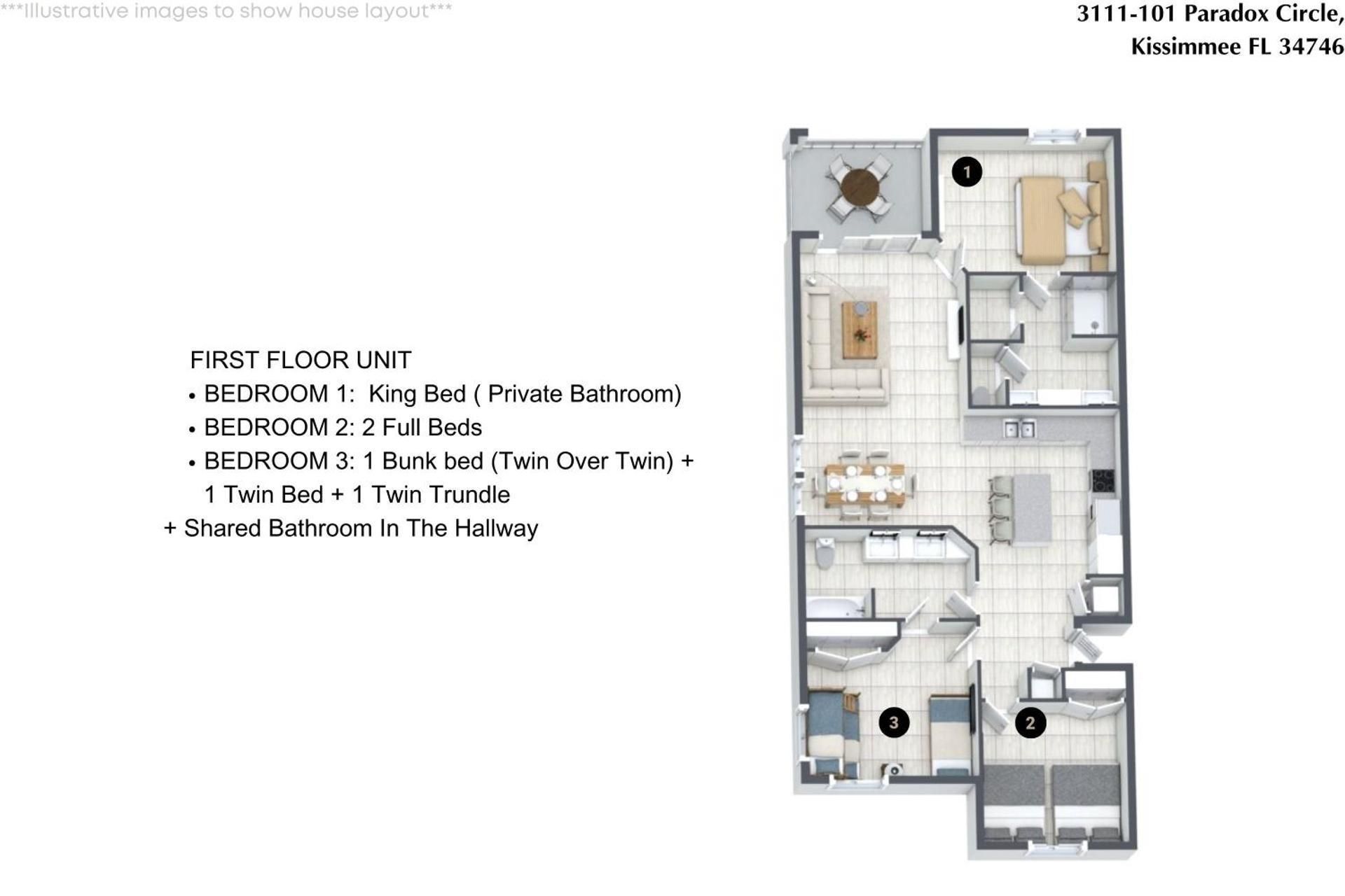 Three-Bedroom Apartment