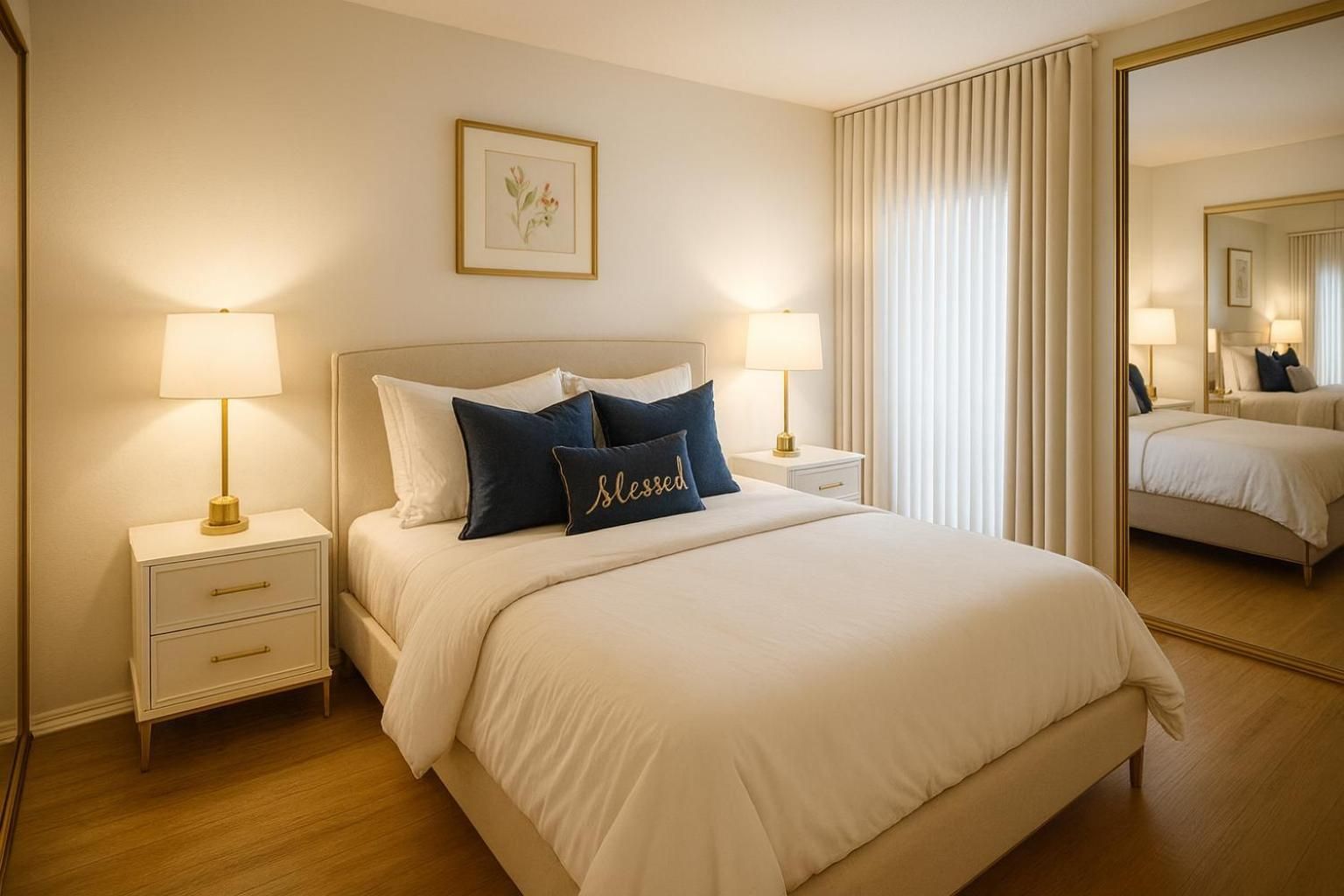 Deluxe One-Bedroom Apartment with Garden View