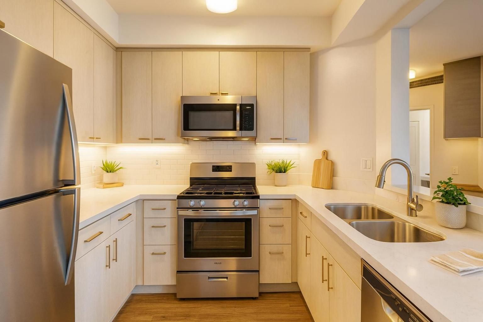 Deluxe One-Bedroom Apartment with Garden View