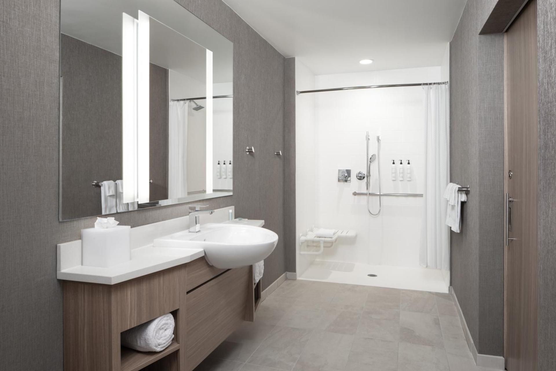 SpringHill Suites by Marriott Raleigh Garner King Suite with Roll-In Shower - Mobility and Hearing Accessible 3