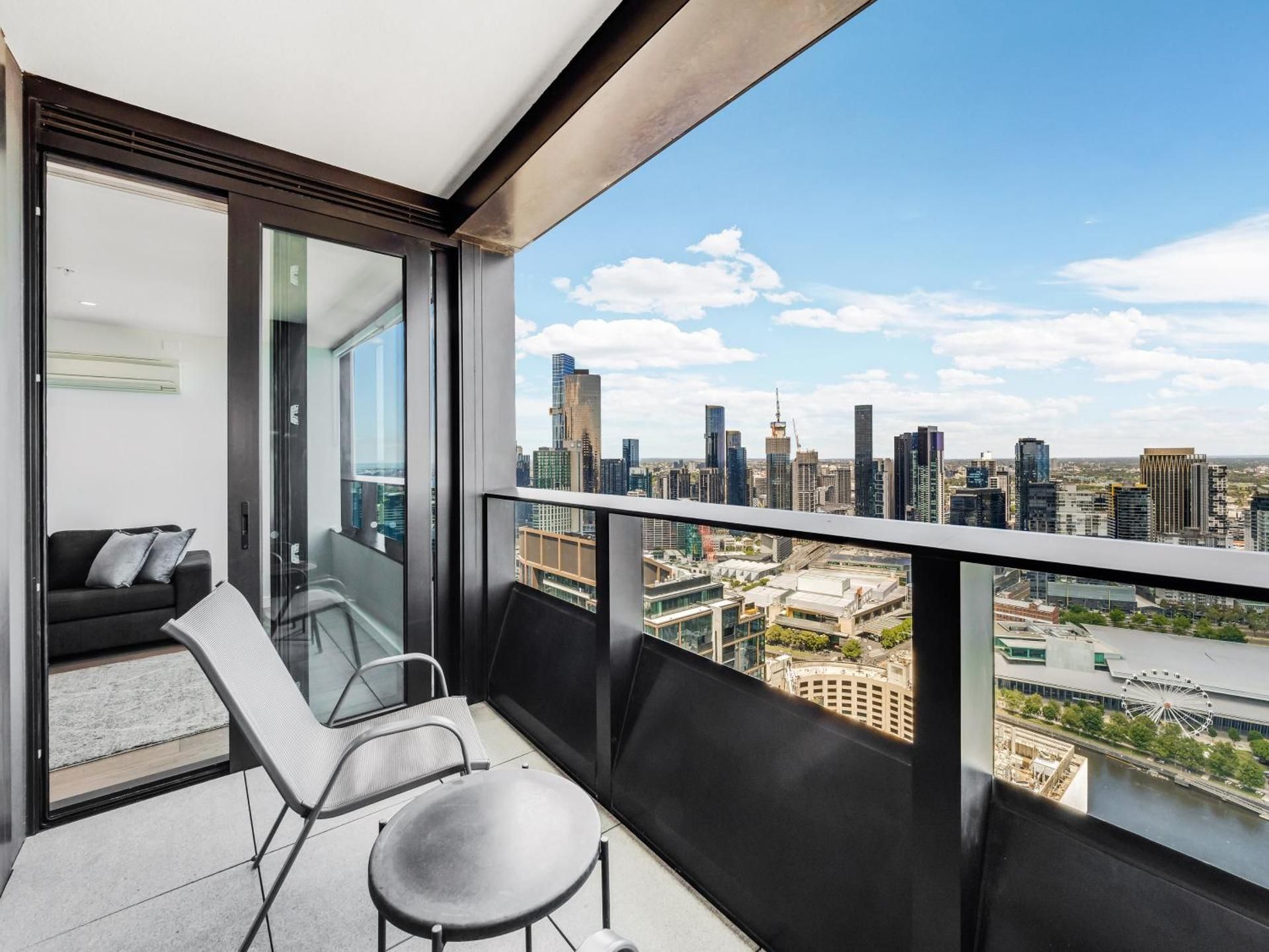 Two-Bedroom Apartment with City and River Views