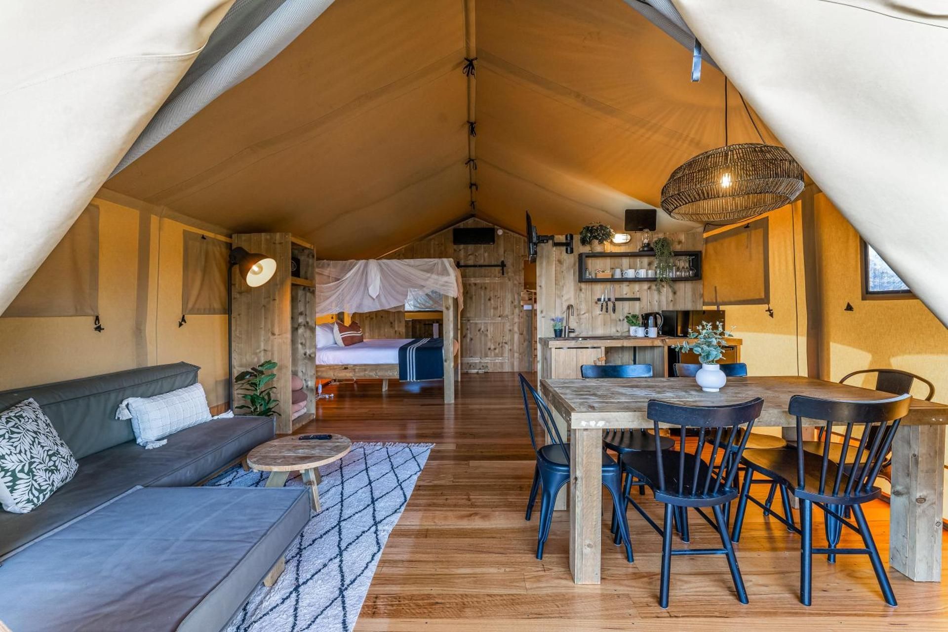 Glamping Miners Tent 6 Berth-Enhanced tent