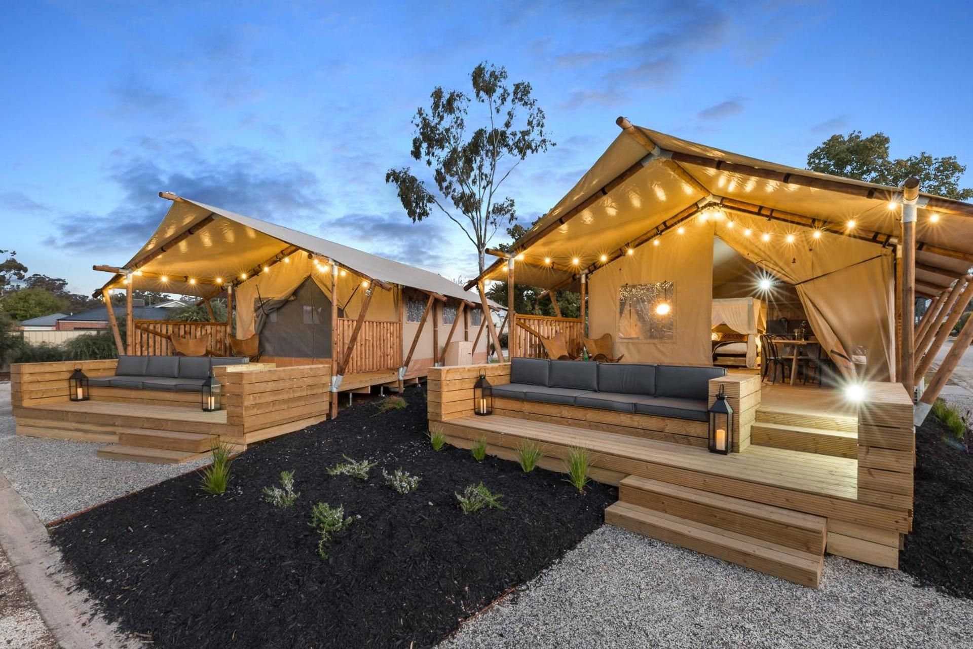 Glamping Miners Tent 6 Berth-Enhanced tent