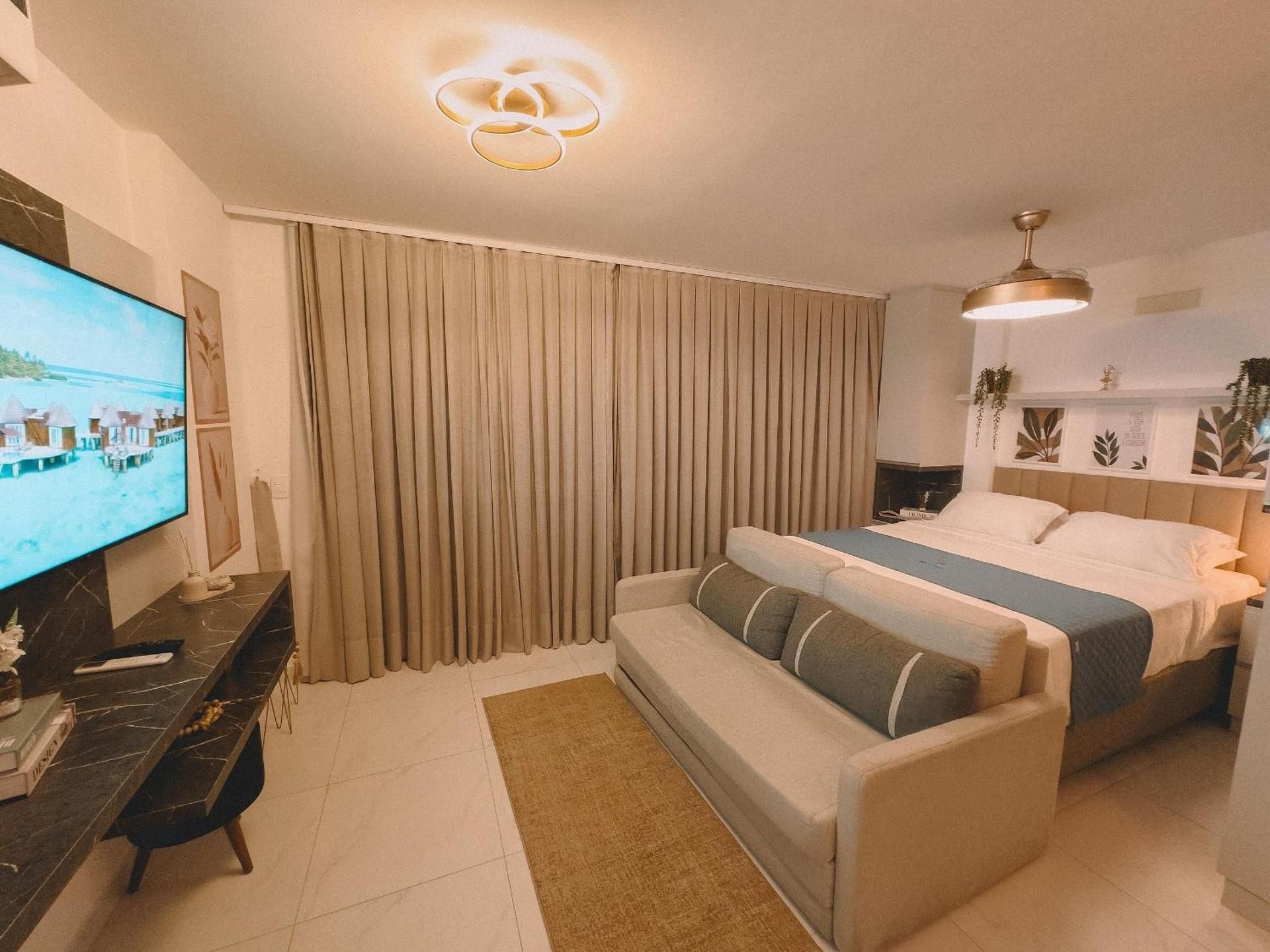 Deluxe One-Bedroom Apartment with City View