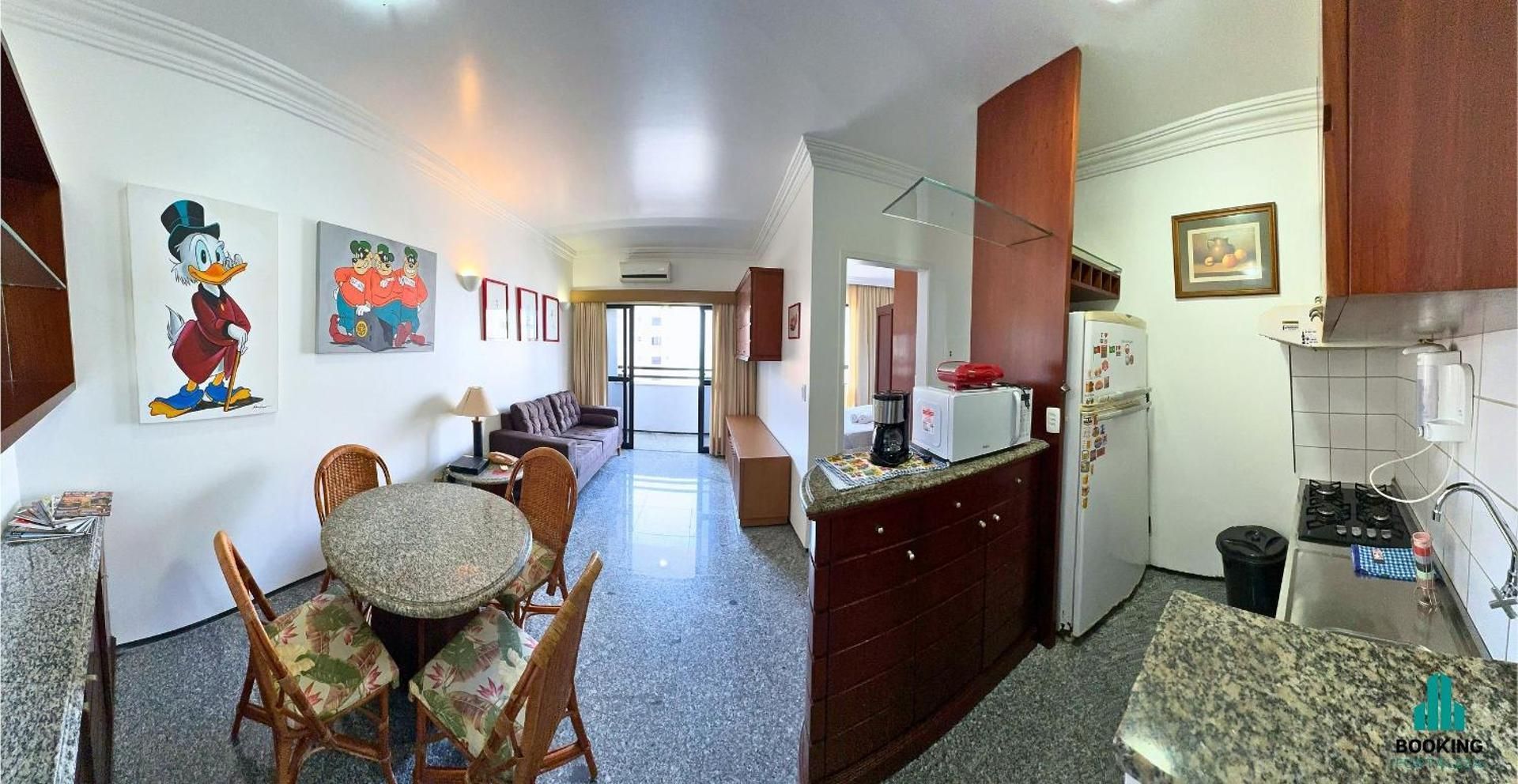 One-Bedroom Apartment with Balcony and Sea View