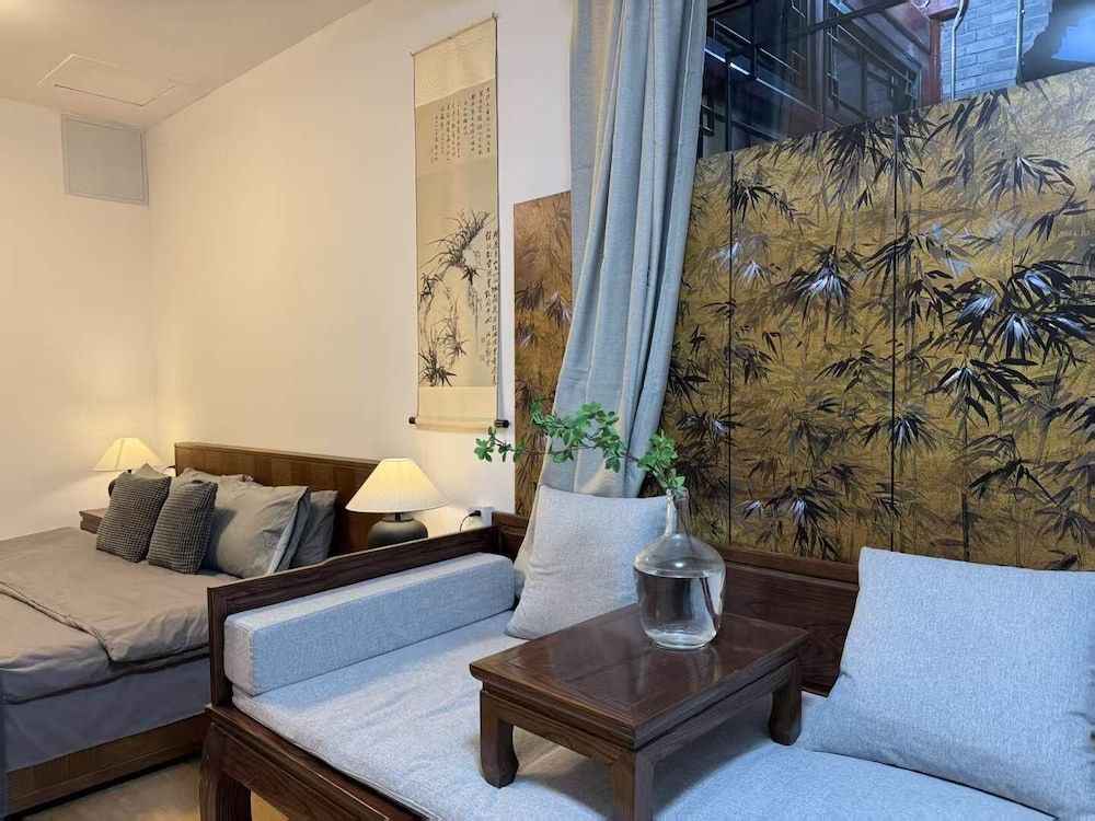 Beijing Hejiali Siheyuan Near Tiananm Family Twin Room, Courtyard View