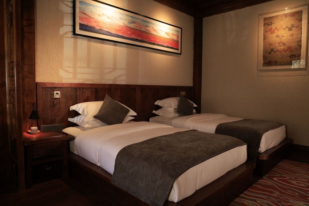 Sangzhu Kangzhu Luxury Residence Classic Twin Room, Courtyard View 4