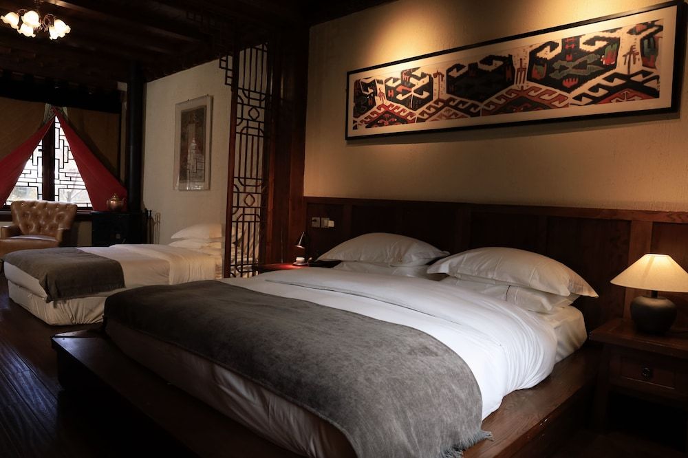 Sangzhu Kangzhu Luxury Residence Family Twin Room, Courtyard View 2