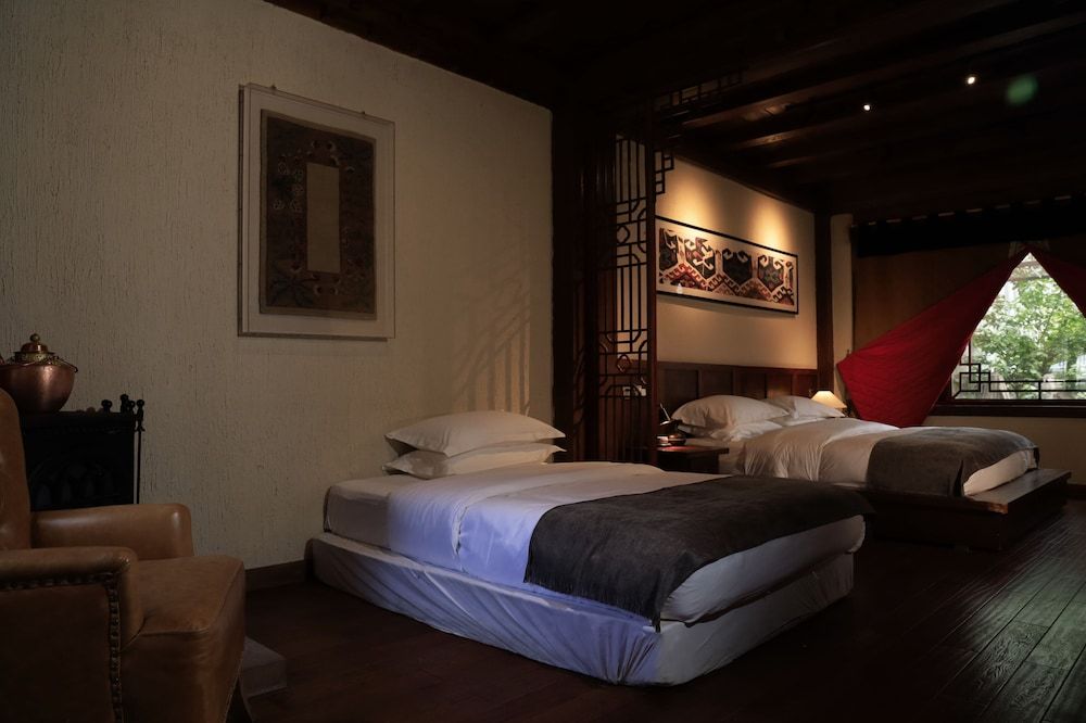 Sangzhu Kangzhu Luxury Residence Family Twin Room, Courtyard View 9