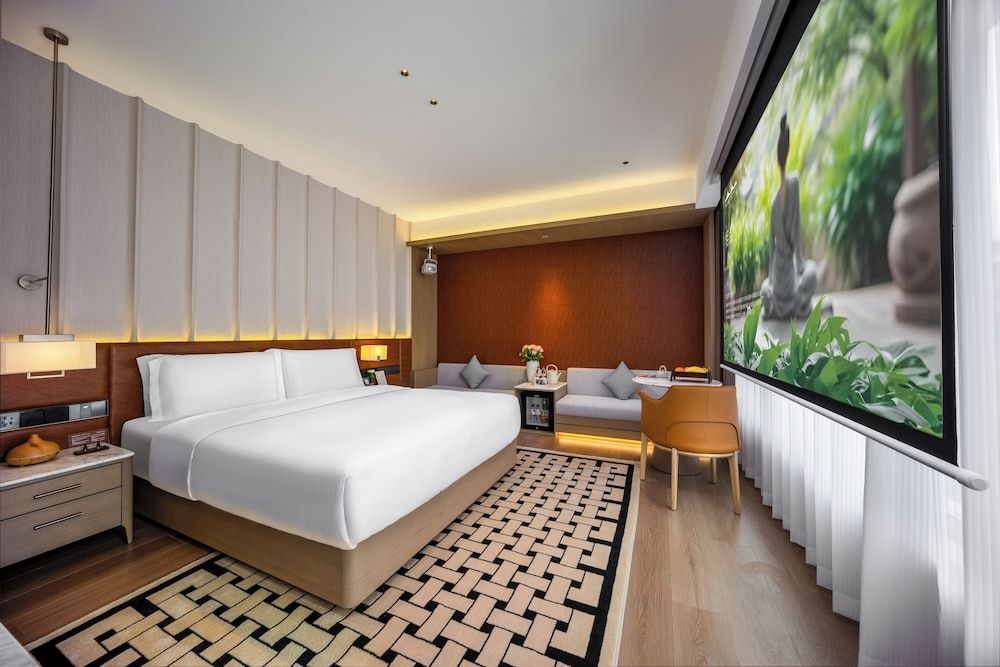 Healing Mind International Hotel Kunming Dianchi Grand View Park Fuhai Metro Station Branch Panoramic Double Room, Courtyard View 2