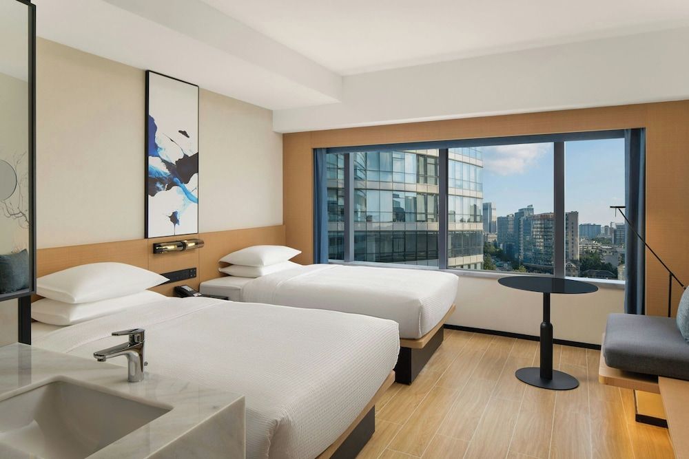 Standard Room, 2 Double Beds, City View