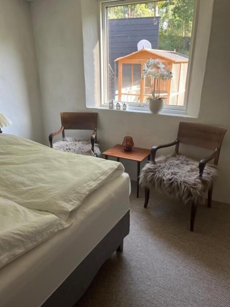 Winding B&B Silkeborg Comfort Double Room, 1 Queen Bed, Pool Access, Garden View 3