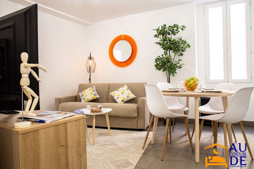 Au Coeur de Perpignan Standard Apartment, 1 Queen Bed with Sofa bed, Non Smoking, Private Bathroom - 1st floor 8