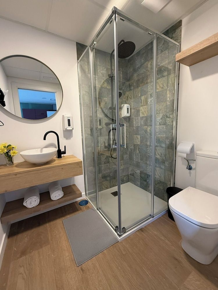 Luxury Singular Pensión Estudios Blue Deluxe Studio, Terrace 9