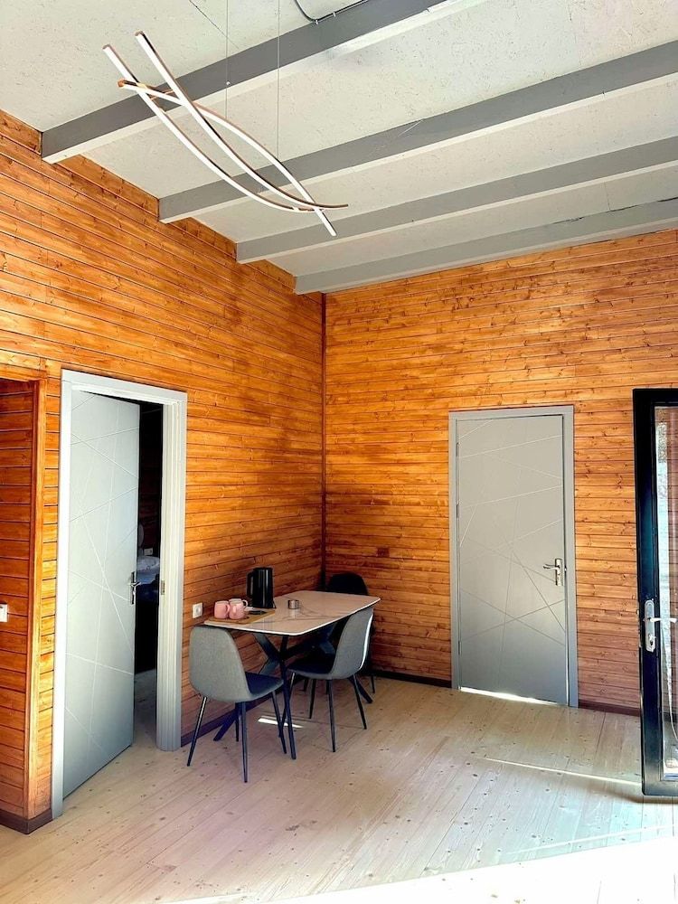 Eco village in the forest Family Cottage, River View 6