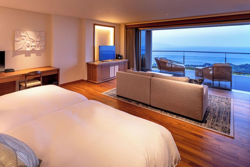 Premium Terrace Twin Room with Open Air Hot Spring Bath - 3rd Floor (West Building) Non Smoking