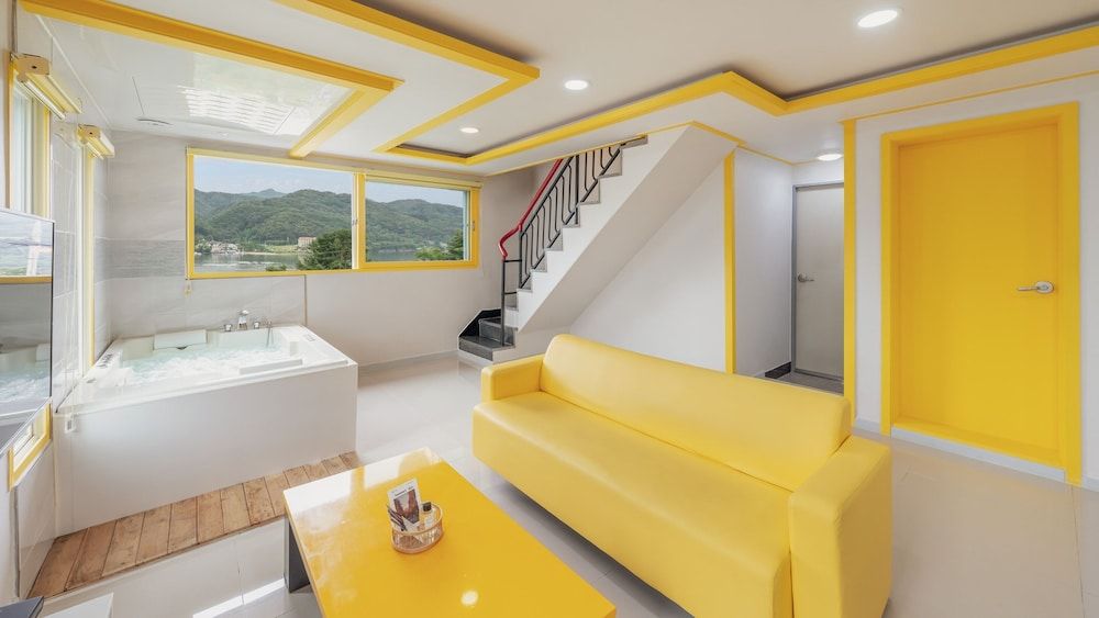 Gapyeong The Hue Spa Pension Basic Room, 1 Bedroom (Room B-301 (Spa/ BBQ)) 4