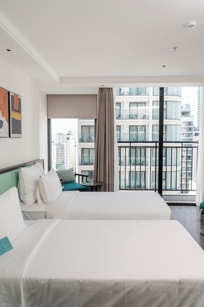 Senior Double Room Single Use, Balcony, City View