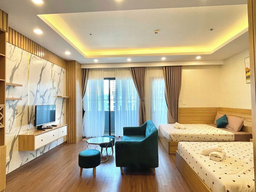 Deluxe Quadruple Room, Balcony, Sea View