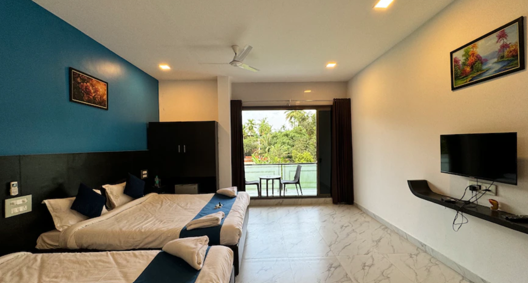 Garden View Family Room With Balcony (4 Person)