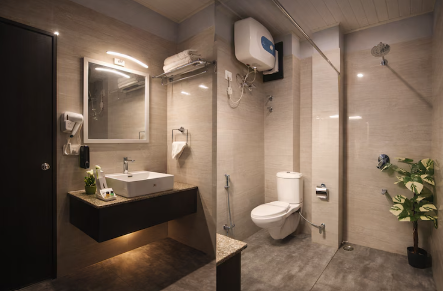 Twin Bed With Mountain View